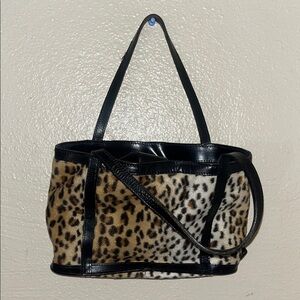 Maxx New York Leopard and Black Tote
